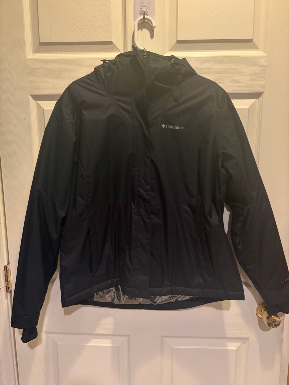 Columbia Women’s Black Hooded Waterproof and Insulated  Rain Jacket